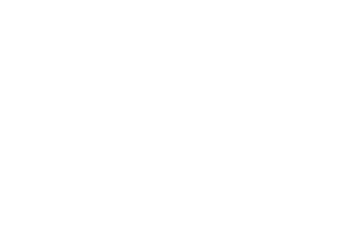 The Hugh logo in white vertical typography on a transparent background.