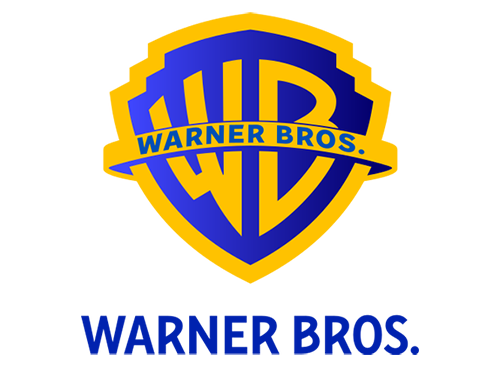 Warner Bros. logo featuring the iconic gold and blue shield emblem above the Warner Bros. wordmark.