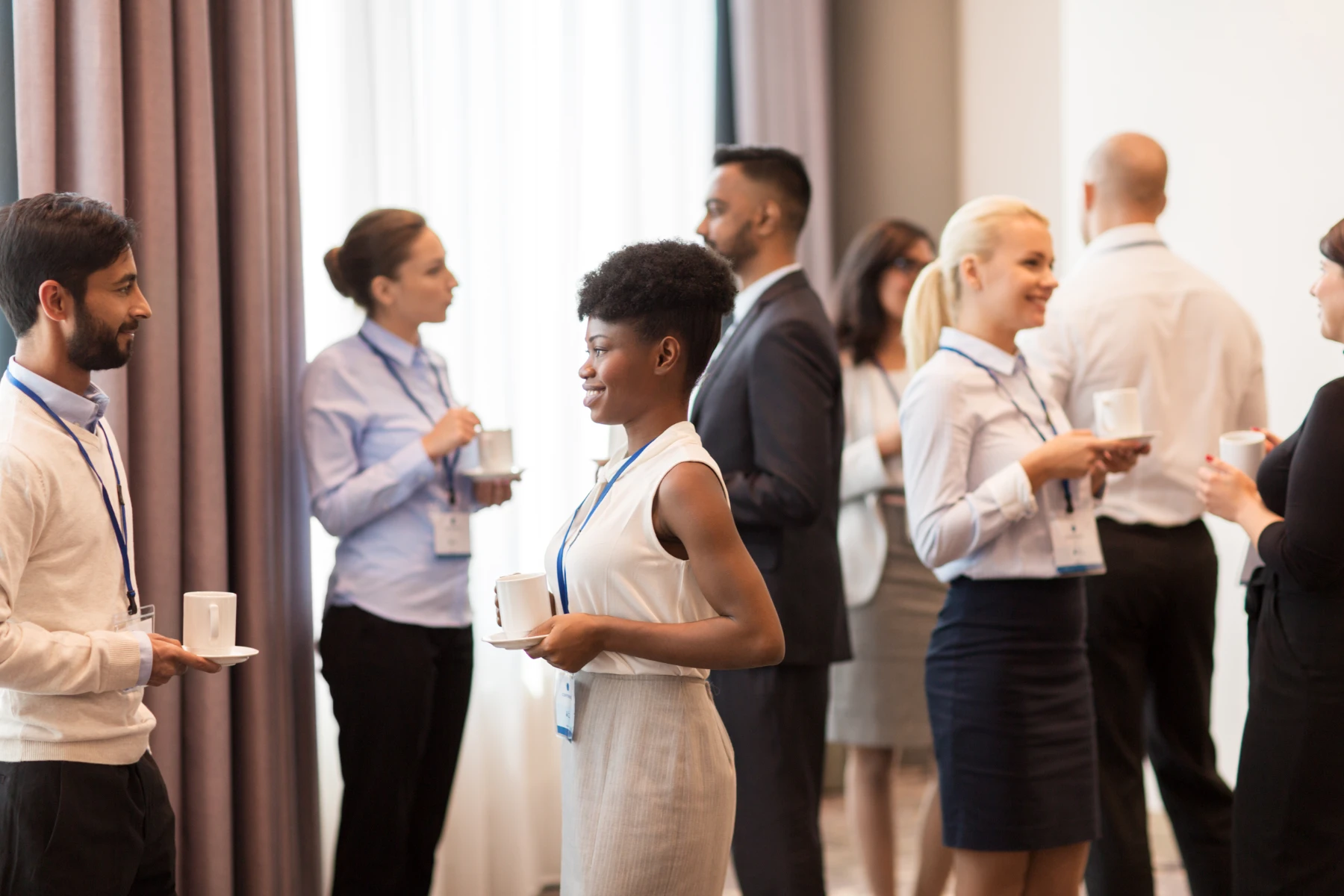Business People Networking at a Corporate Event Business People Networking at a Corporate Event